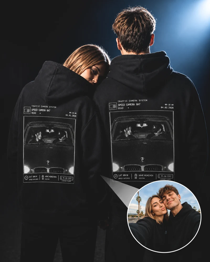 Blitzer Couple - Oversized Hoodie Personalisiert